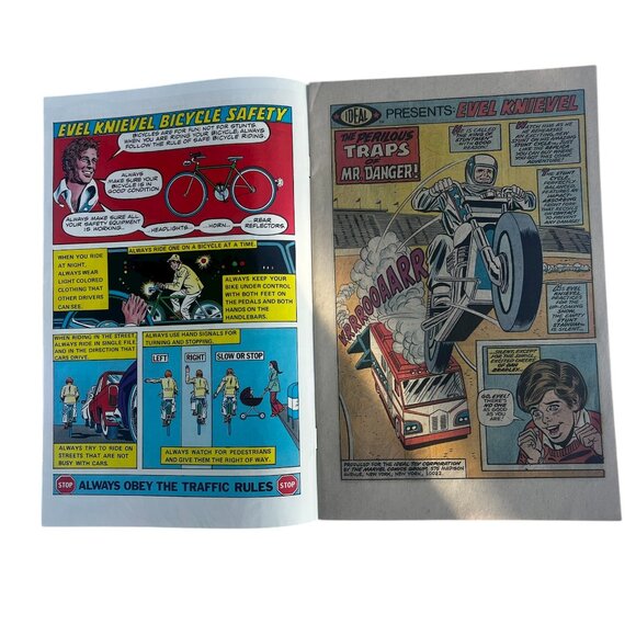 Evel Knievel #1 Marvel Comics and IDEAL 1974 VINTAGE & RARE - Picture 4 of 5